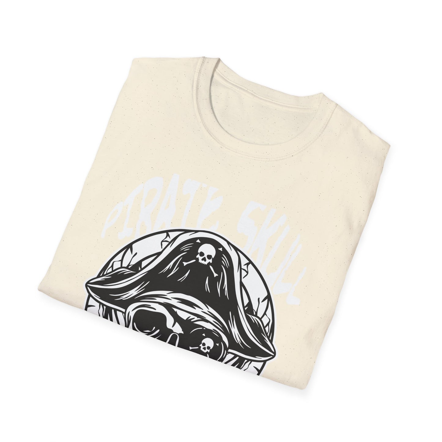 Epic Pirate Skull T-Shirt - Bold Eye Patch & Captain's Hat Design - Unique Skeleton Tee for Adventurers & Halloween