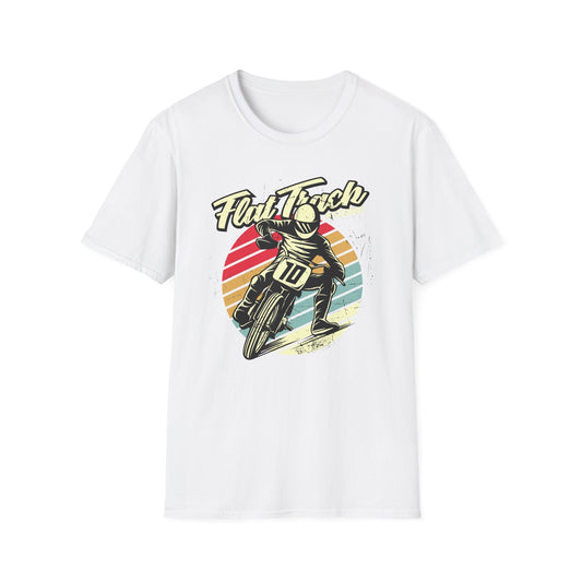 Vintage Flat Track Motorbike T-Shirt | Retro Dirt Bike Racer Tee | Awesome Adrenaline Seeker Gift