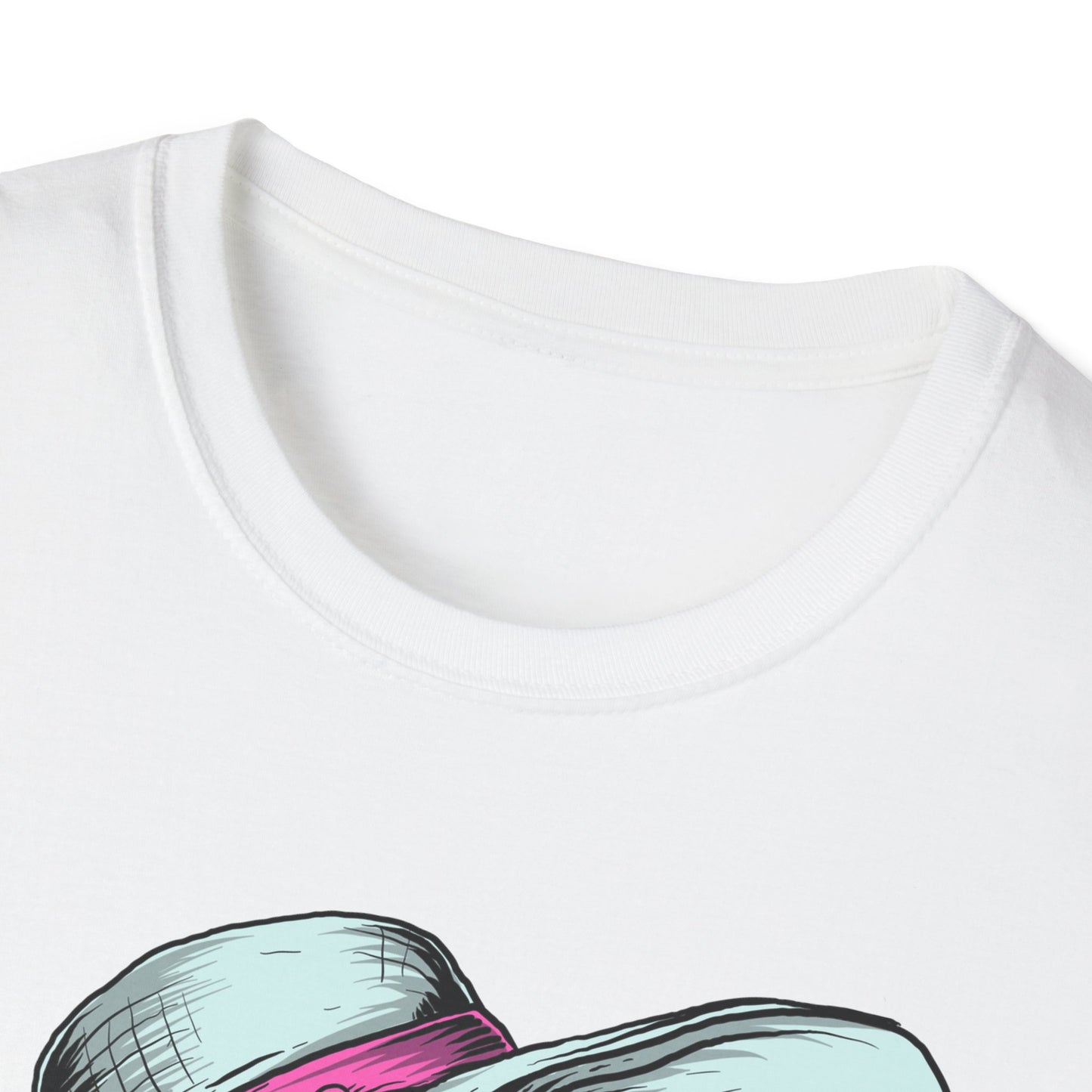 Effortlessly Chic Skeleton Sun Hat T-Shirt | Sassy Summer Beach Vacation Tee | Unique Women's Fashion
