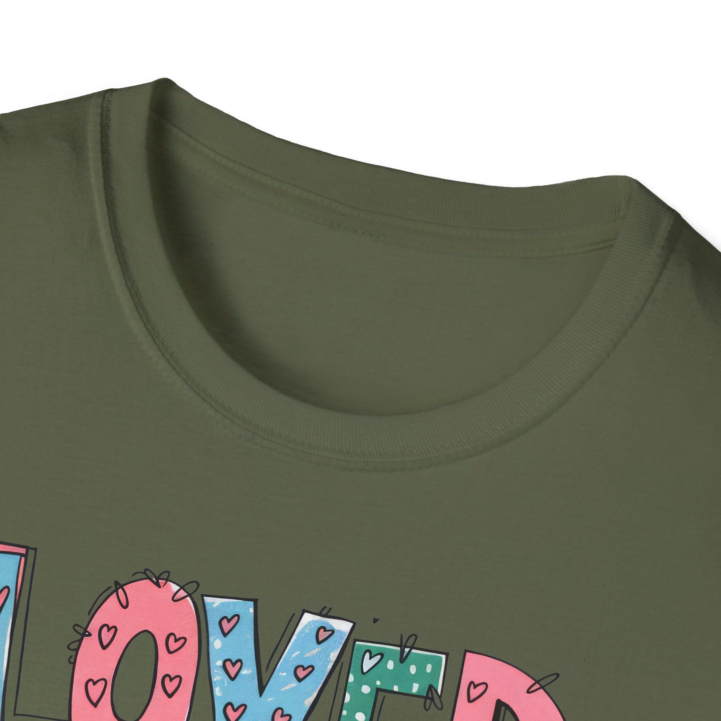 Vibrant Loved John 3:16 T-Shirt | Christian Faith Cross Hearts Tee | Uplifting Scripture Apparel for Women & Believers
