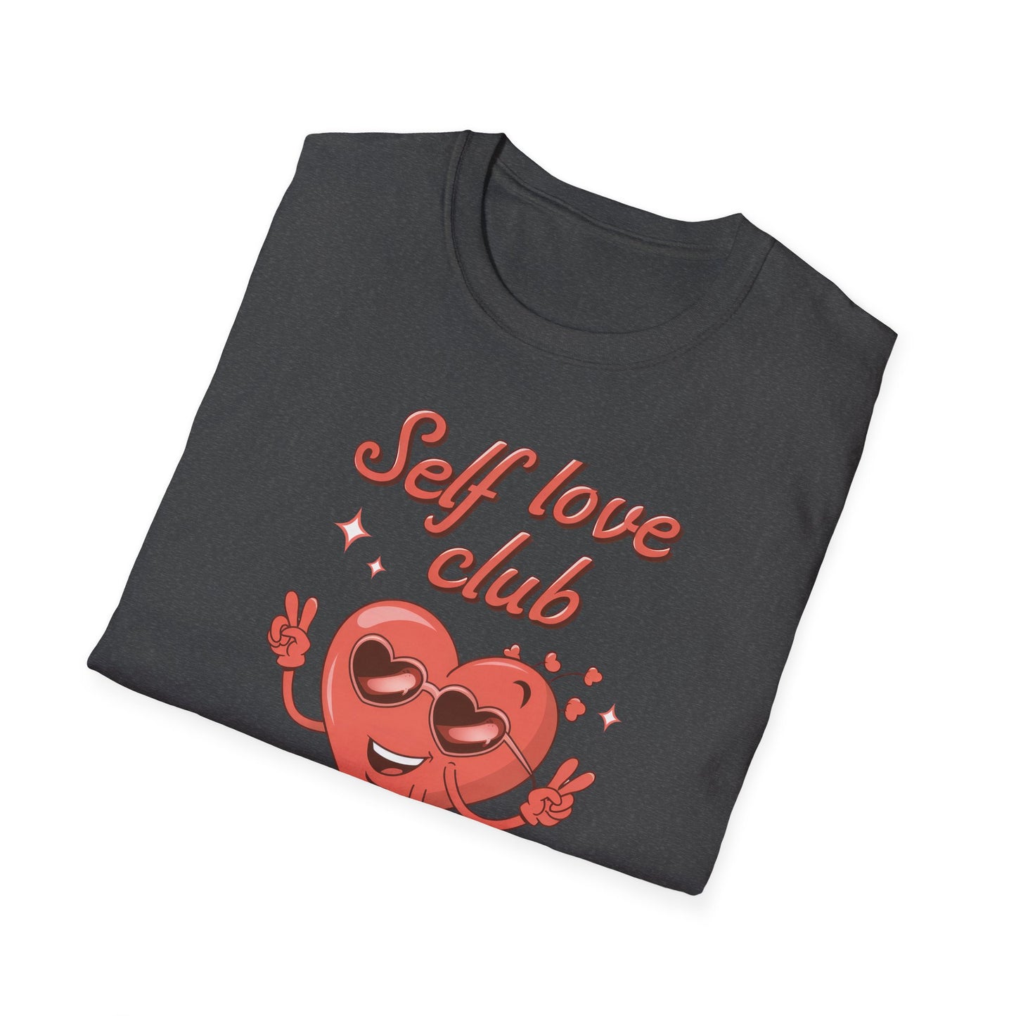 Awesome Self Love Club T-Shirt | Retro Heart Peace Sign Tee | Positive Vibes & Empowerment Gift