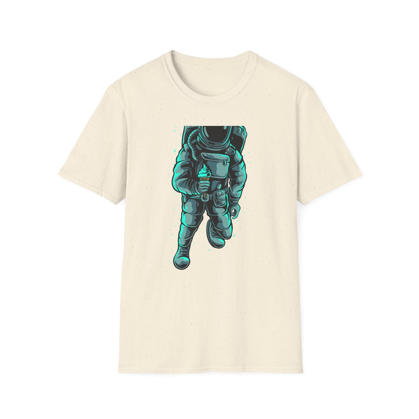Epic Astronaut Ice Cream T-Shirt - Cool Galactic Space Explorer Tee for Sci-Fi Fans & Sweet Treat Lovers