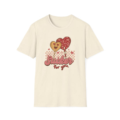 Sweet Sucker for You Retro Lollipop T-Shirt | Adorable Valentine's Day Love Tee Gift