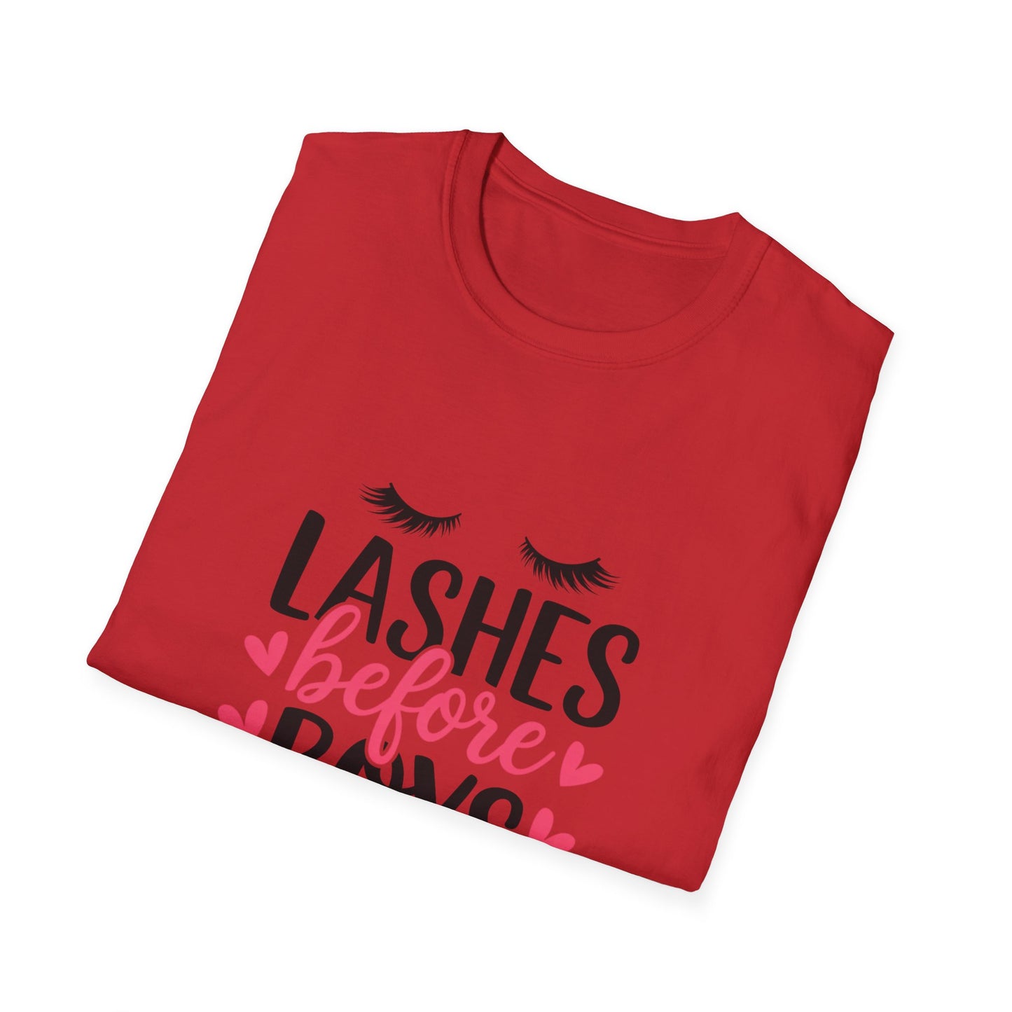Charming 'Before' T-Shirt | Women's Getting Ready Tee with Eyelashes & Hearts | Perfect Bachelorette & Bridal Gift