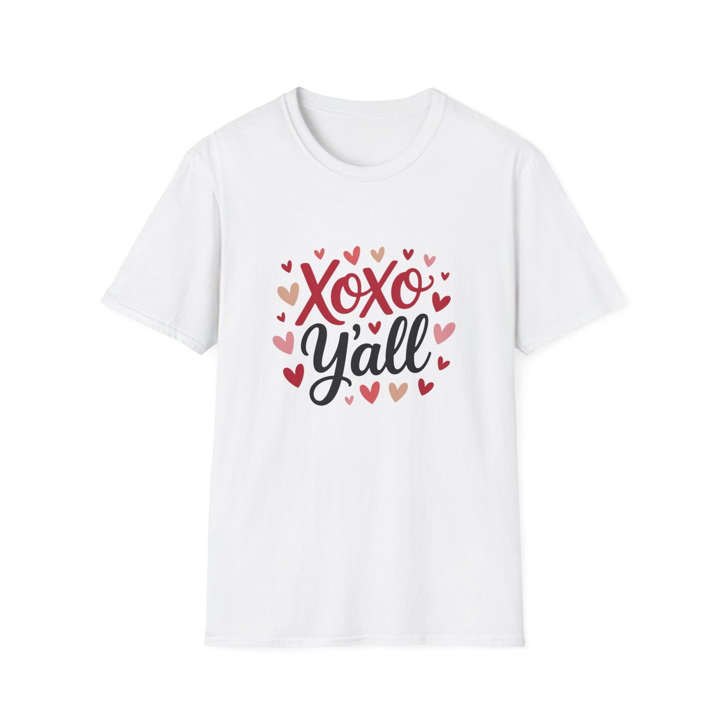Sweet Xoxo Y'all T-Shirt | Charming Southern Hearts & Kisses Tee | Perfect for Valentine's Day & Everyday Love
