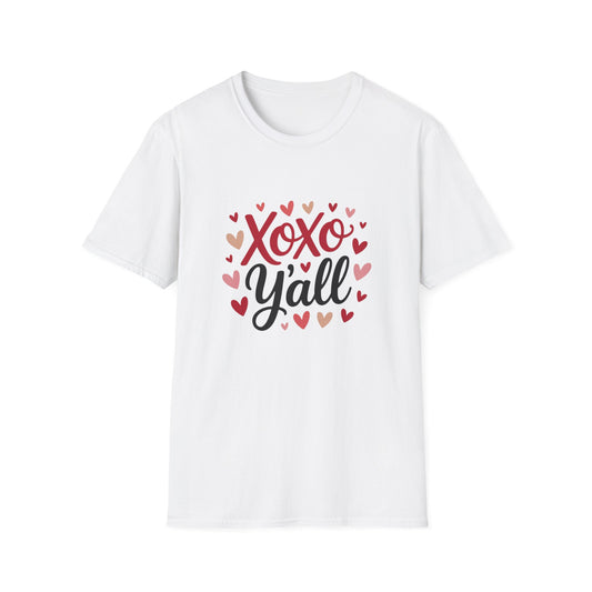 Sweet Xoxo Y'all T-Shirt | Charming Southern Hearts & Kisses Tee | Perfect for Valentine's Day & Everyday Love