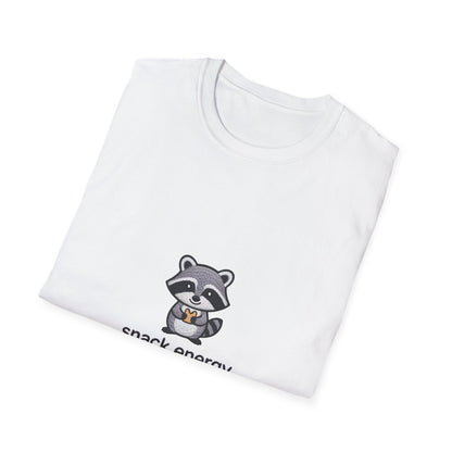 Snack Energy Raccoon T-Shirt | Adorable Trash Panda Cracker Tee | Funny Animal Lover & Foodie Gift | Premium Graphic Shirt