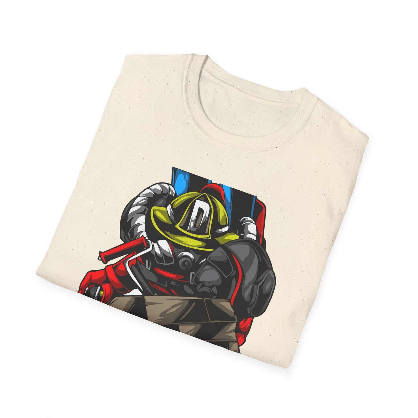 Epic Firefighter Hero T-Shirt | Fearless Urban Art Tee for First Responders & Protectors