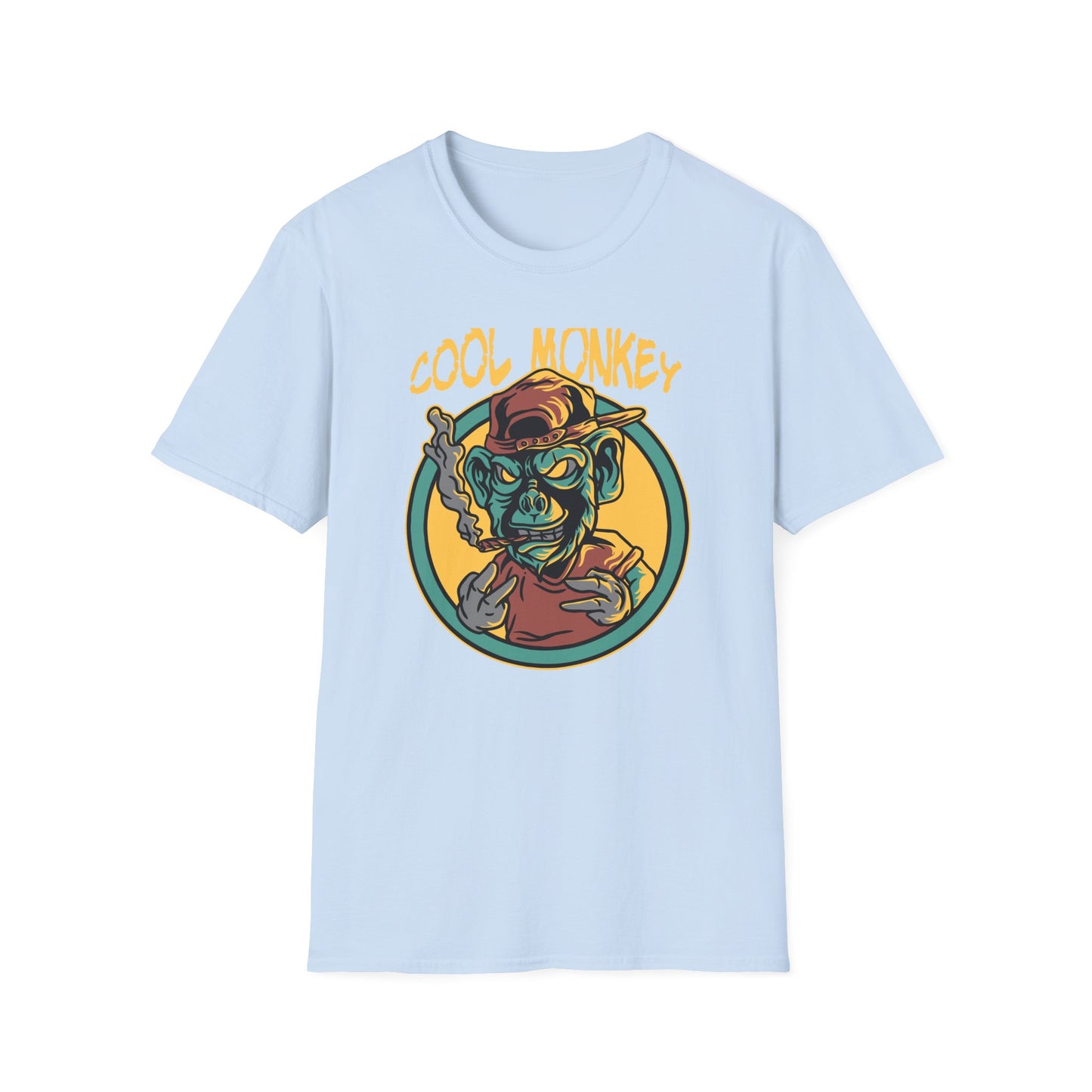 Awesome Cool Monkey T-Shirt | Edgy Streetwear Graphic Tee | Unique Urban Animal Print for Men & Women