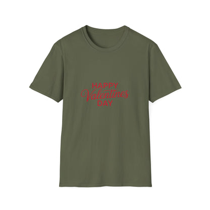 Happy Valentine's Day T-Shirt | Heartfelt Love Gift for Couples | Romantic Script Design Tee