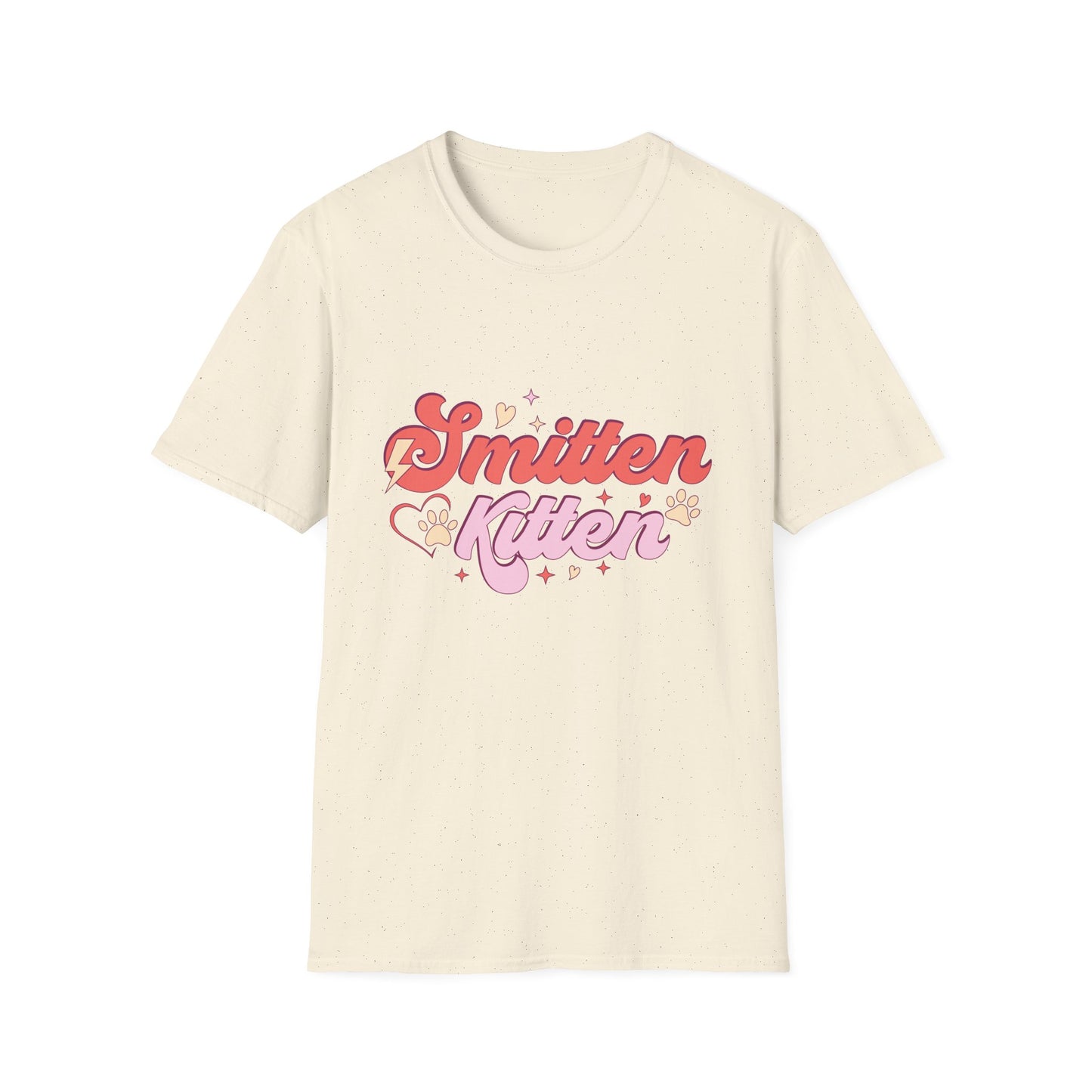 Adorable Smitten Kitten T-Shirt | Groovy Retro Cat Lover Tee | Perfect Pet Mom Gift | Cute & Chic