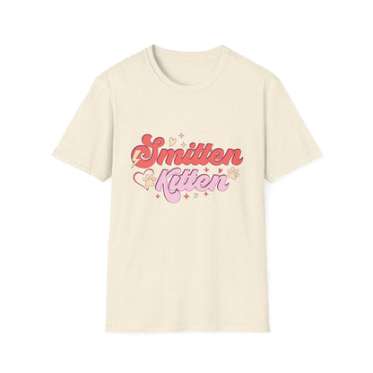 Adorable Smitten Kitten T-Shirt | Groovy Retro Cat Lover Tee | Perfect Pet Mom Gift | Cute & Chic