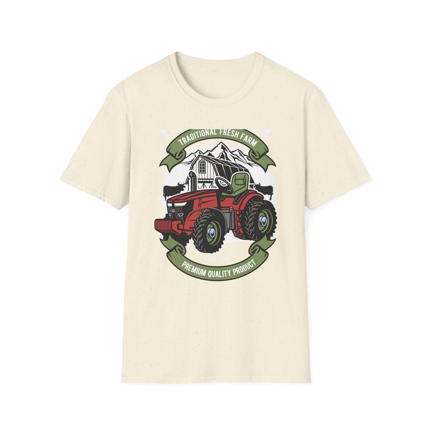 Classic Red Tractor Farm T-Shirt | Traditional Fresh Agriculture Tee | Premium Country Life & Farmer Gift