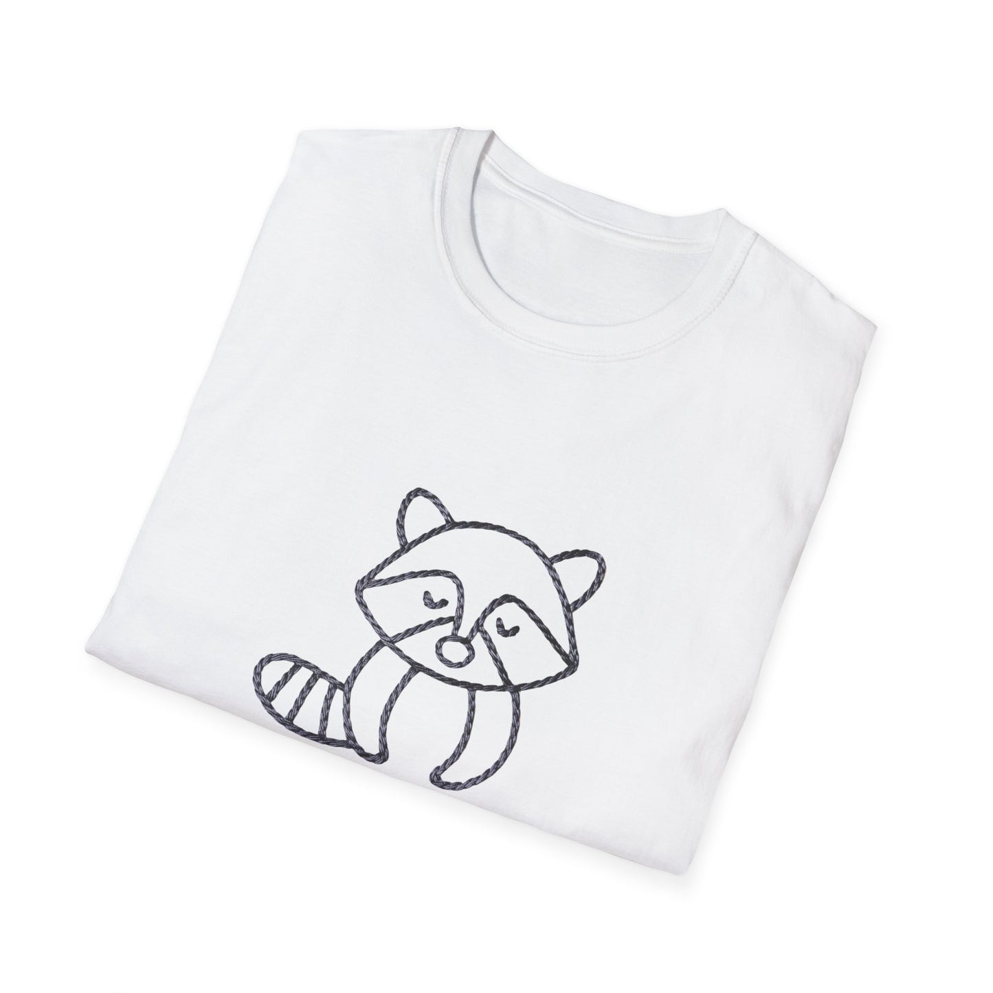 Awesome 'Snack Goals' Raccoon T-Shirt - Unique Braided Graphic Tee for Foodies & Animal Lovers