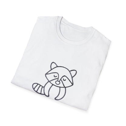 Awesome 'Snack Goals' Raccoon T-Shirt - Unique Braided Graphic Tee for Foodies & Animal Lovers