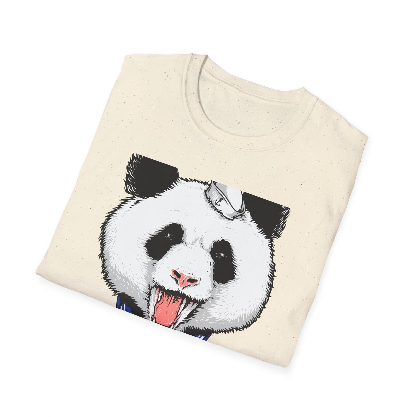 Fierce Sailor Panda T-Shirt | Unique Nautical Roaring Animal Graphic Tee for Bold Style