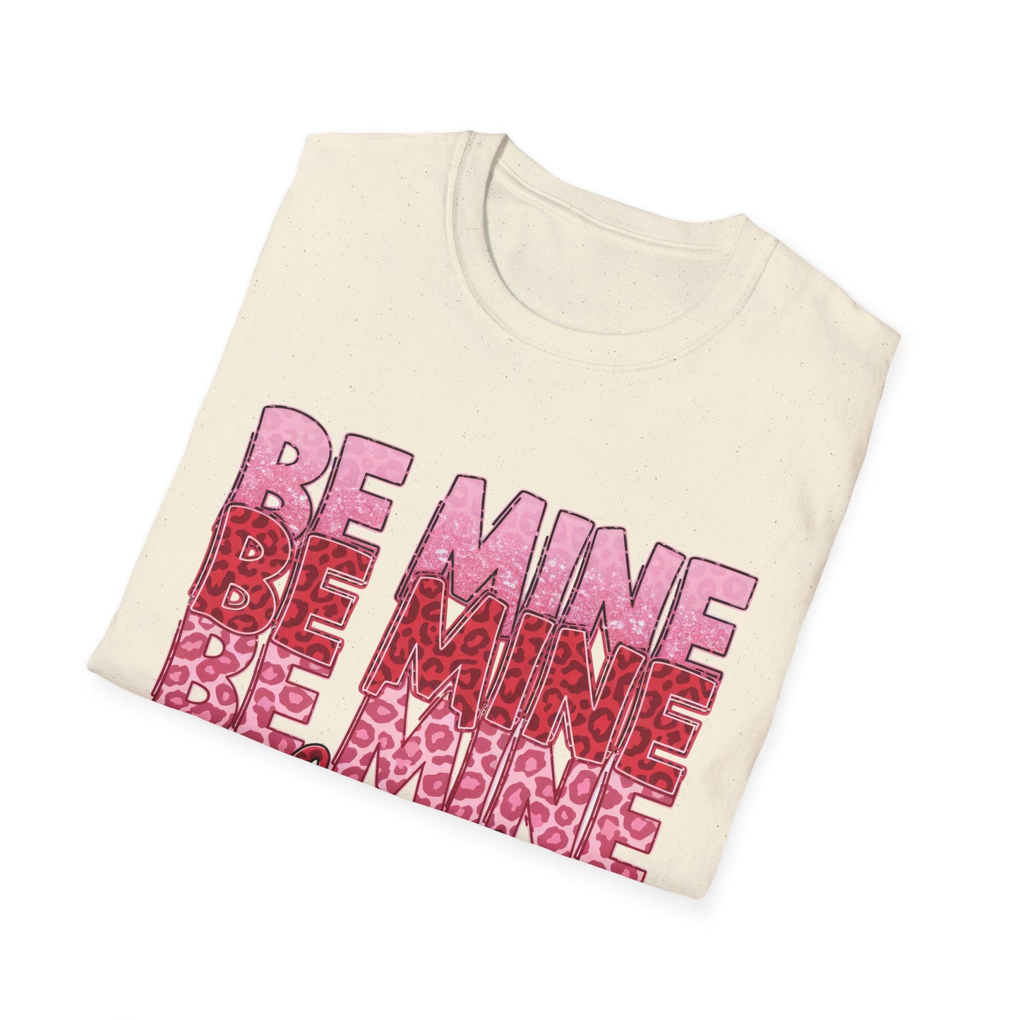 Chic Be Mine Valentine Leopard Print T-Shirt | Adorable Pink Red Animal Love Tee Gift for Her