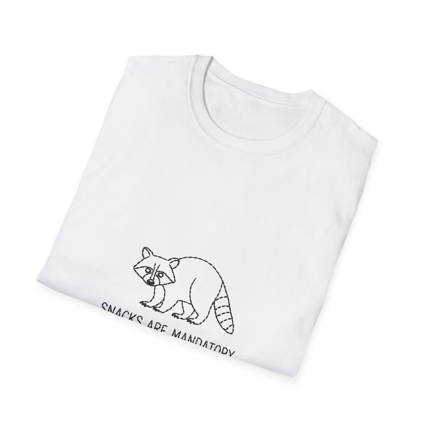 Hilarious 'Snacks Are Mandatory' Bear T-Shirt - Funny Foodie Tee for Snack Lovers & Bear Fans - Ultimate Comfy Gift