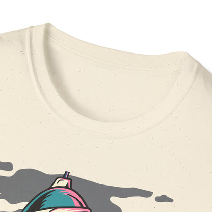 Bold Graffiti Spray Can T-Shirt - Edgy Urban Art Graphic Tee for Streetwear Fans | Unique Must-Have Design