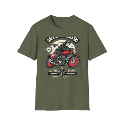 Vintage Cafe Racer Classic T-Shirt | Legendary Biker Club Motorcycle Tee for Men | Custom Garage Mechanic Apparel Gift