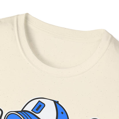 Epic Donut Baseball Player T-Shirt | Fun Sprinkle Drip Tee | Cool Cartoon Mascot Streetwear | Unique Foodie & Sports Fan Graphic Tee
