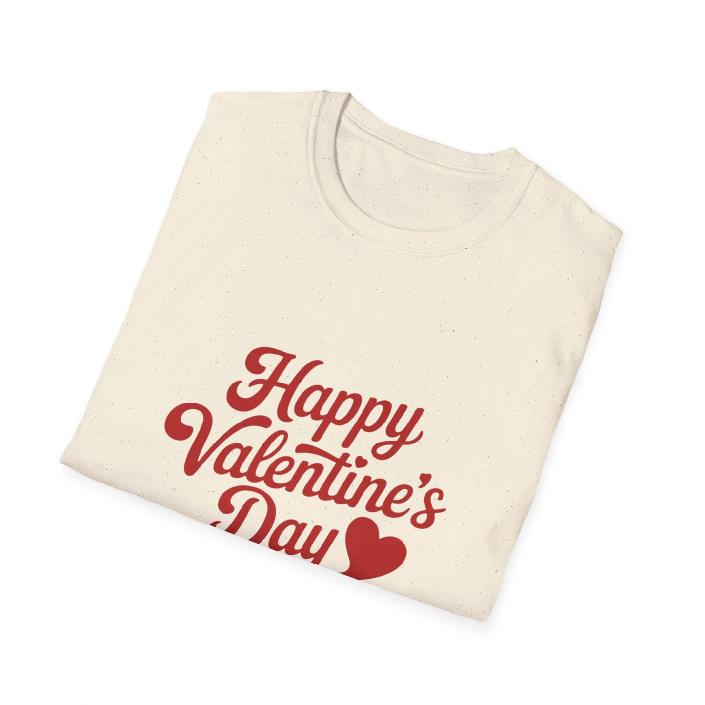 Sweet Happy Valentine's Day T-Shirt | Romantic Heart Script Tee for Couples & Loved Ones | Perfect Love Gift