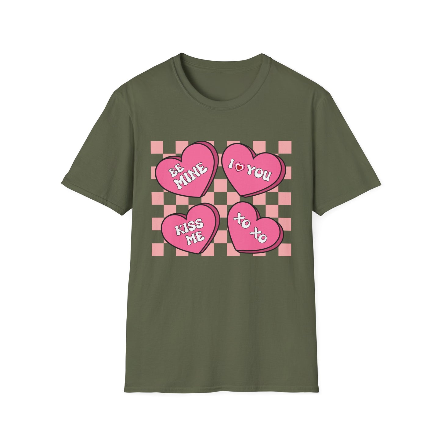 Charming Retro Valentine's Day T-Shirt | Sweet Conversation Hearts Love Tee | Adorable Be Mine Couple Gift