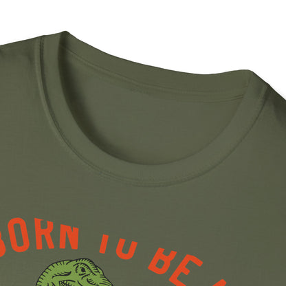 Epic Born to be a Rock Star T-Rex T-Shirt - Roaring Dinosaur Guitar Tee | Music Lover & Dino Fan Gift