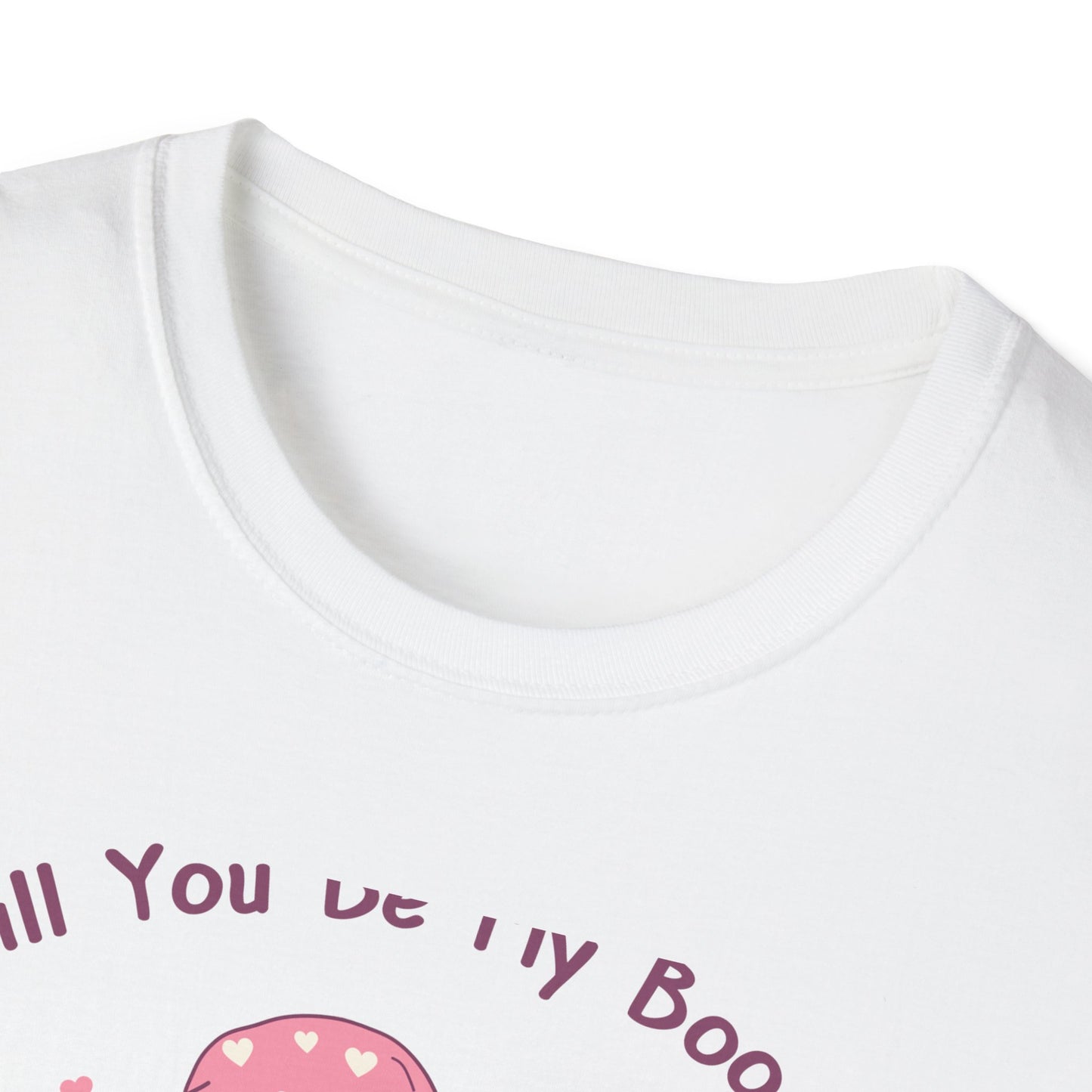 Adorable 'Will You Be My Boo' Ghost T-Shirt - Sweet Valentine's Day Proposal Tee - Cute Romantic Gift Apparel