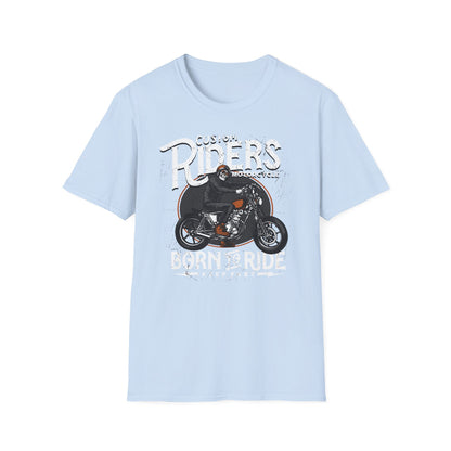 Epic Custom Riders T-Shirt - Skull Biker Motorcycle Tee - Vintage Distressed Grunge Apparel for Men & Women