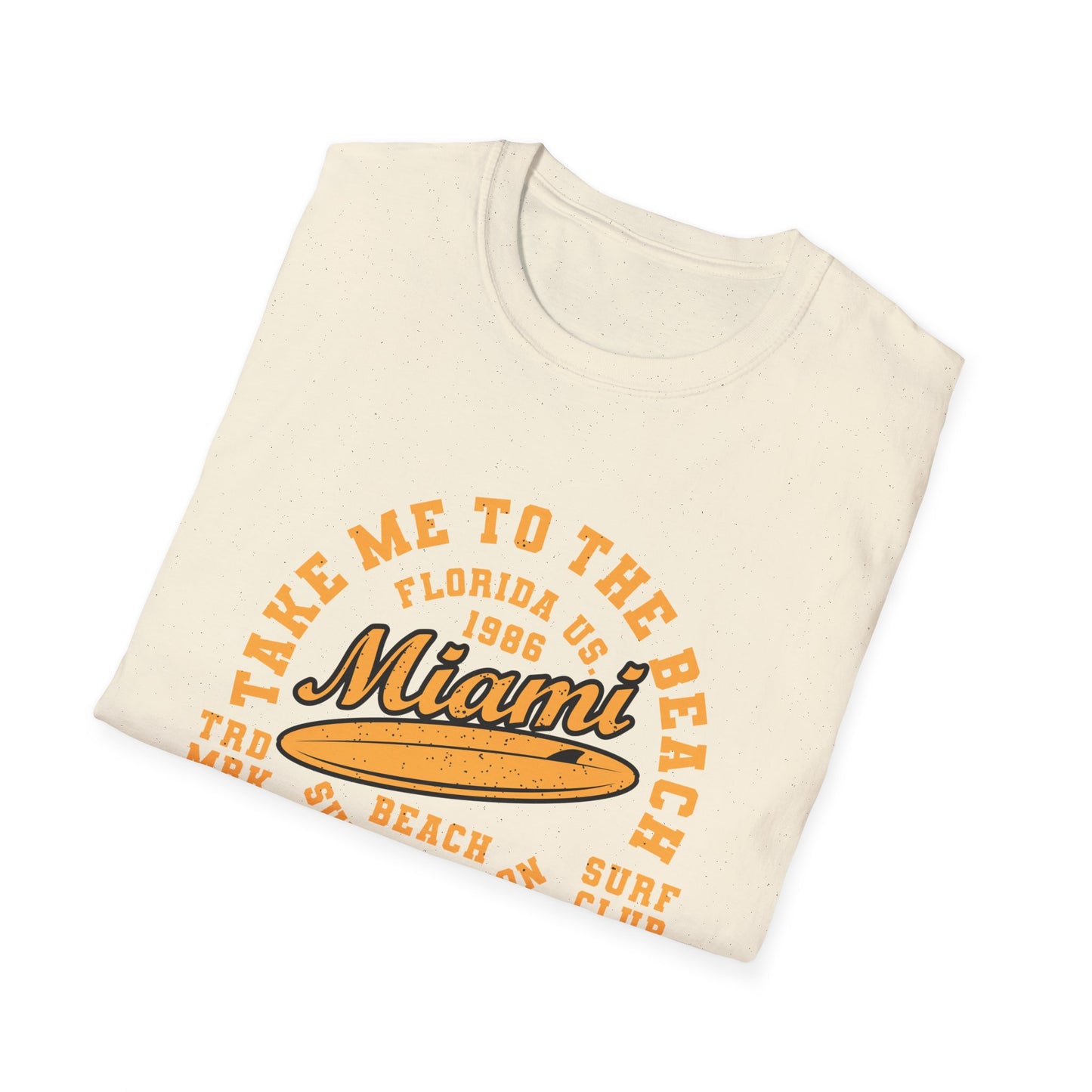 Awesome Vintage Miami Beach Surf Club T-Shirt | Florida US 1986 Summer Vacation Tee | Trendy Coastal Lifestyle Apparel