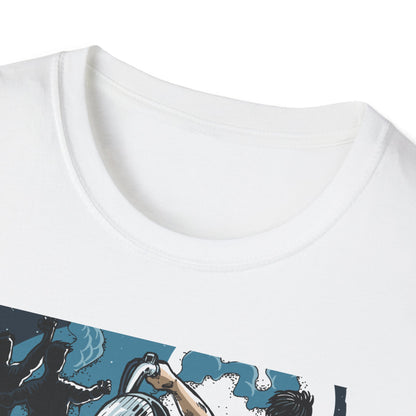 Epic Zombie Apocalypse Hunter T-Shirt - Fearless Biker Survival Horror Tee for Gamers & Fans - Thrilling Crossbow Rider Design