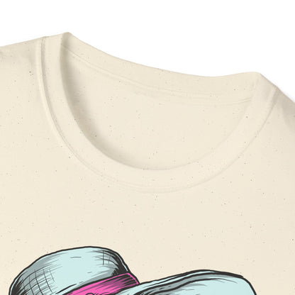 Effortlessly Chic Skeleton Sun Hat T-Shirt | Sassy Summer Beach Vacation Tee | Unique Women's Fashion