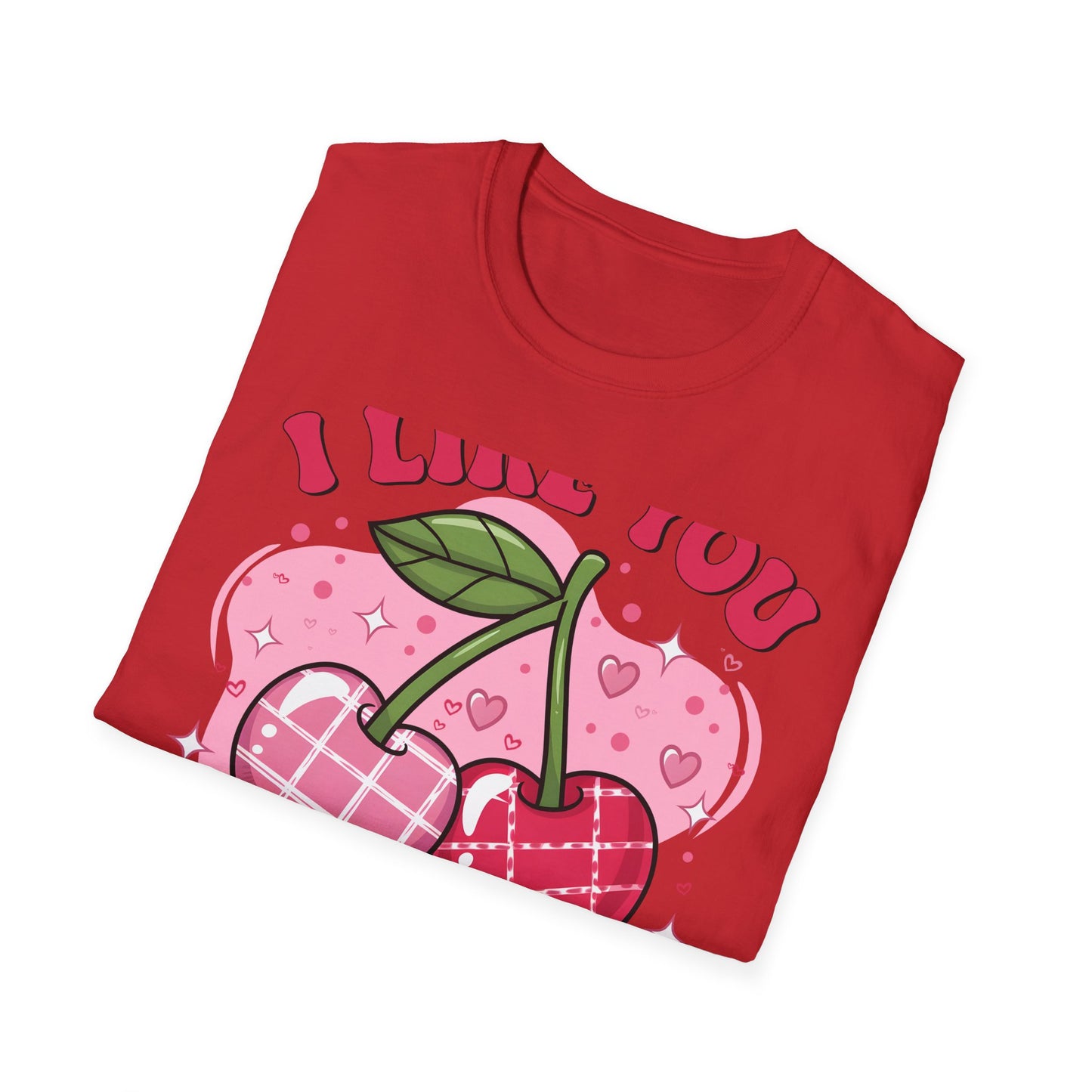 Sweet 'I Like You Cherry Much' T-Shirt | Adorable Retro Cherry Love Tee for Valentine's Day & Gifts