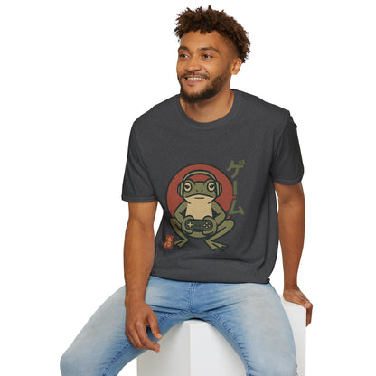 Japanese Style Gamer Frog Graphic T-Shirt