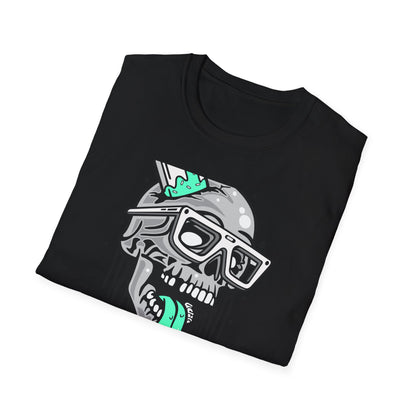 Awesome Melting Skull Popsicle T-Shirt - Cool Sunglasses & Minty Tongue Tee for Summer Vibes & Edgy Style