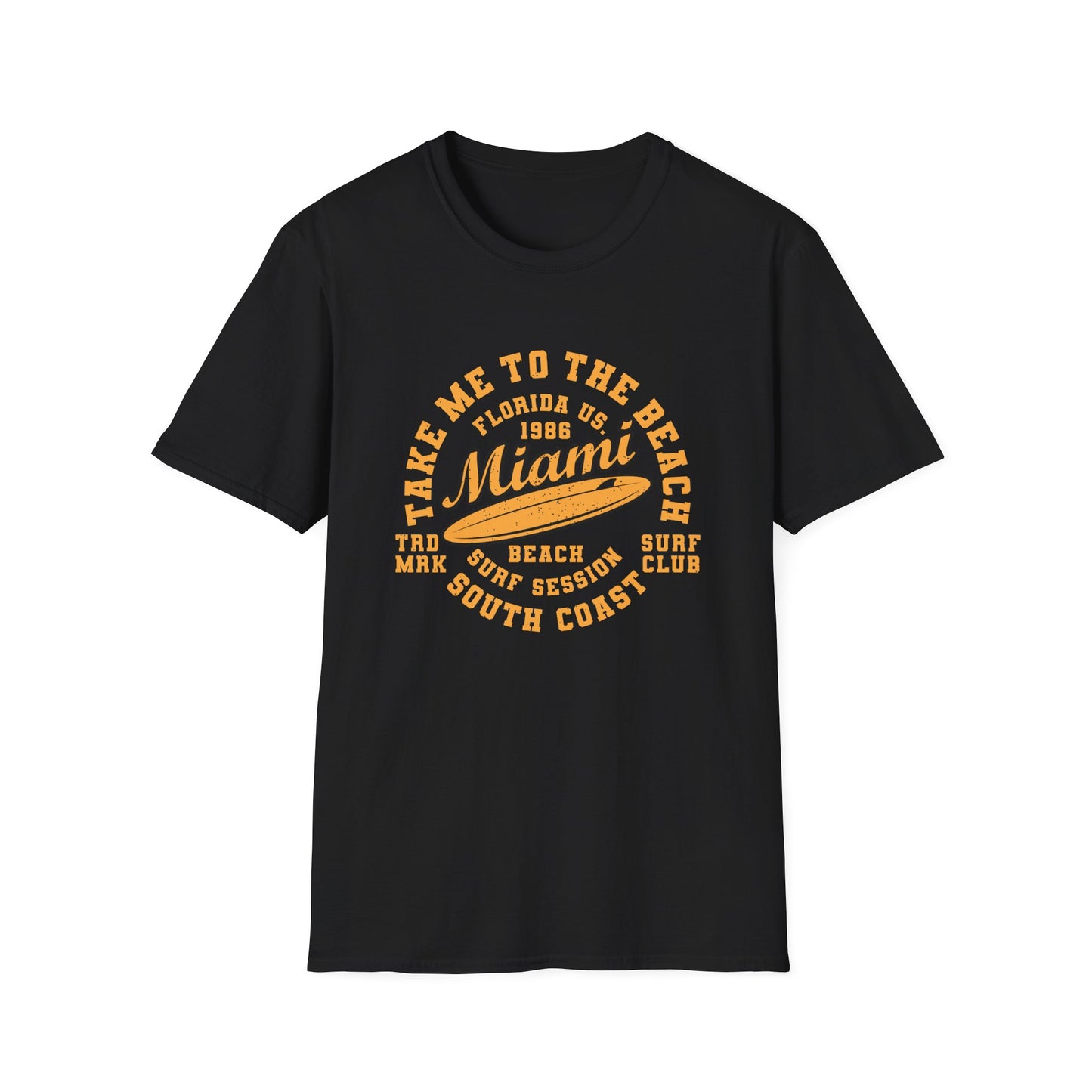 Awesome Vintage Miami Beach Surf Club T-Shirt | Florida US 1986 Summer Vacation Tee | Trendy Coastal Lifestyle Apparel