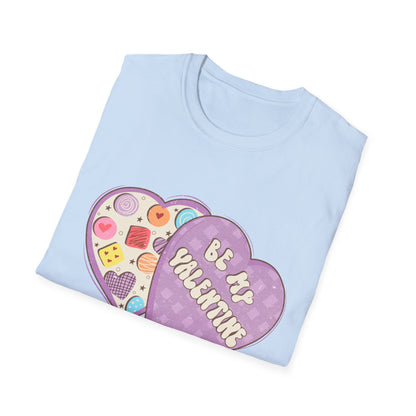 Sweet Retro Vintage 'Be My Valentine' Candy Heart Box T-Shirt | Adorable Valentine's Day Gift Tee