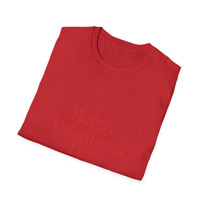 Charming Happy Valentines Day T-Shirt | Sweet Retro Love Tee with Heart 'i' | Perfect Romantic Gift Idea