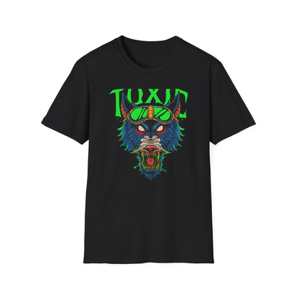 Vicious Toxic Wolf T-Shirt: Electrifying Rave Streetwear Tee with Neon Goggles – Unleash Your Edgy Style!