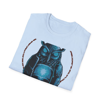 Epic Mystic Owl & Skull T-Shirt – Striking Gothic Wisdom Tee | Unique Dark Fantasy Apparel Gift