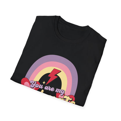 Retro Soulmate T-Shirt | Groovy Pastel Rainbow & Hearts Couple Tee | Perfect Romantic Valentine's Day Gift for Him or Her