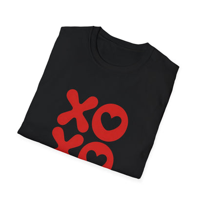 Sweet XOXO Hugs & Kisses Heart T-Shirt | Express Your Love with This Adorable Couple's Tee | Perfect Valentine's Day Gift
