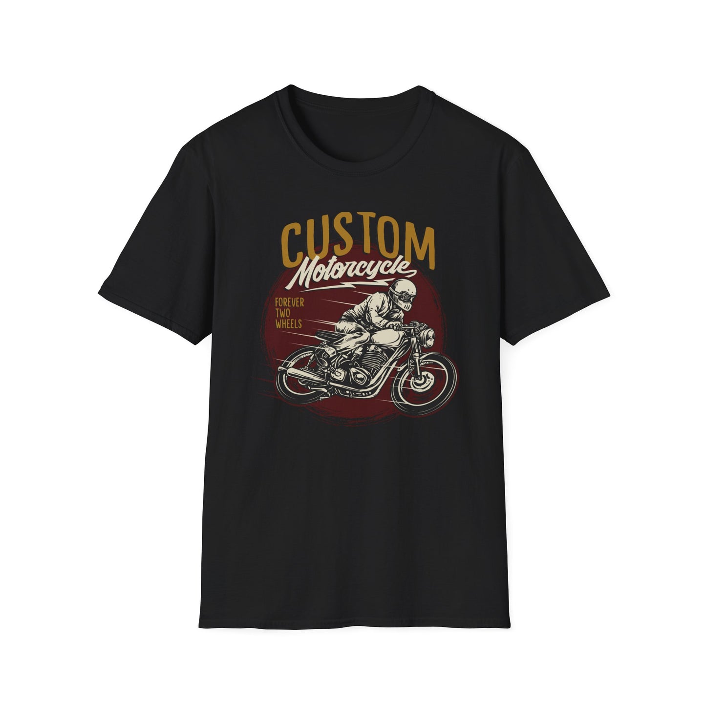 Epic Custom Motorcycle T-Shirt | Vintage Cafe Racer Biker Tee | Forever Two Wheels Rider Gift