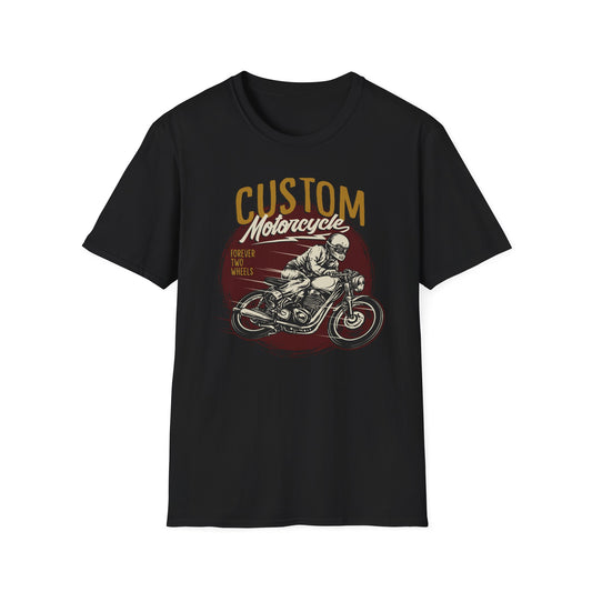 Epic Custom Motorcycle T-Shirt | Vintage Cafe Racer Biker Tee | Forever Two Wheels Rider Gift
