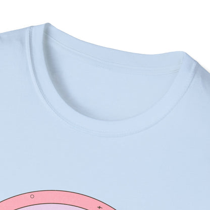 Groovy 'Spread Love' T-Shirt | Retro Pastel Rainbow Hearts | Inspiring Positive Vibes Tee for Women