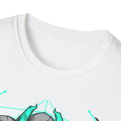 Epic Cybernetic Bull T-Shirt | Striking Sci-Fi Mech Ox Tee | Futuristic Geometric Animal Design | Bold Statement for Gamers & Tech Fans