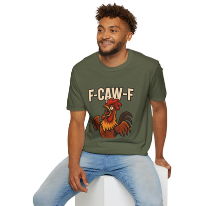 F-CAW-F Funny Rooster Graphic T-Shirt