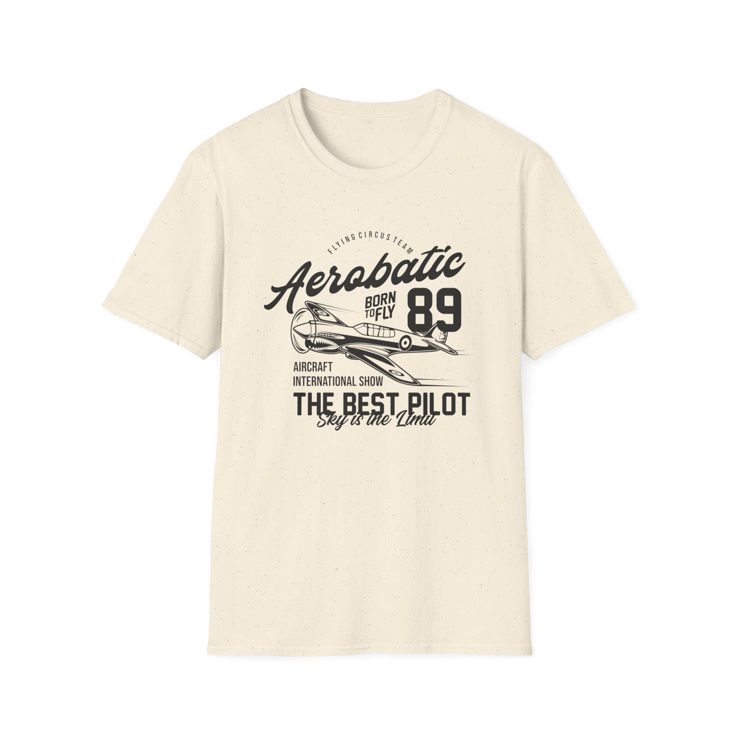 Epic Aerobatic 89 T-Shirt for Pilots & Aviation Fans | Vintage Warhawk 'Born to Fly' Air Show Tee
