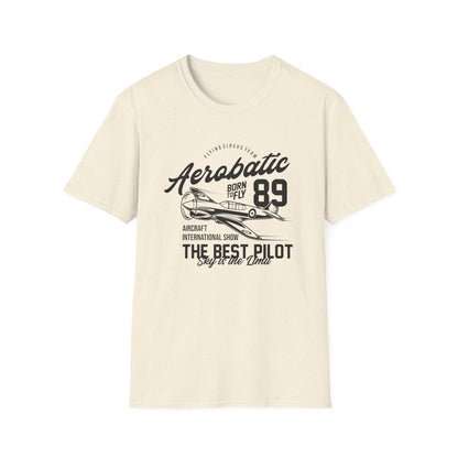 Epic Aerobatic 89 T-Shirt for Pilots & Aviation Fans | Vintage Warhawk 'Born to Fly' Air Show Tee